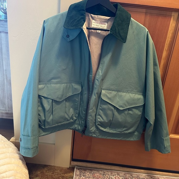 Filson Jackets & Blazers - Filson Green Jacket with Dark Green Corduroy Collar